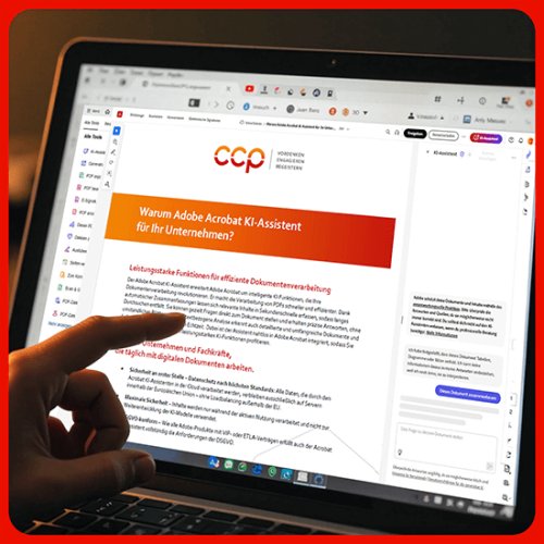 Ein Dokument in dem die Vorteile des Adobe Acrobat KI-Assistent aufgeführt sind.