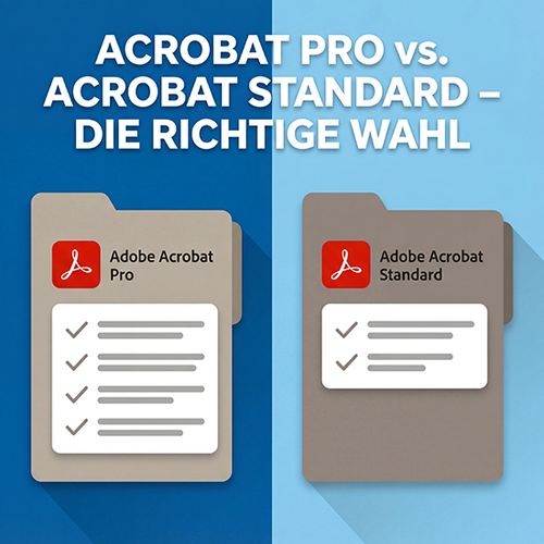 Bildliche Darstellung von Adobe Acrobat Pro vs. Acrobat Standard – die richtige Wahl