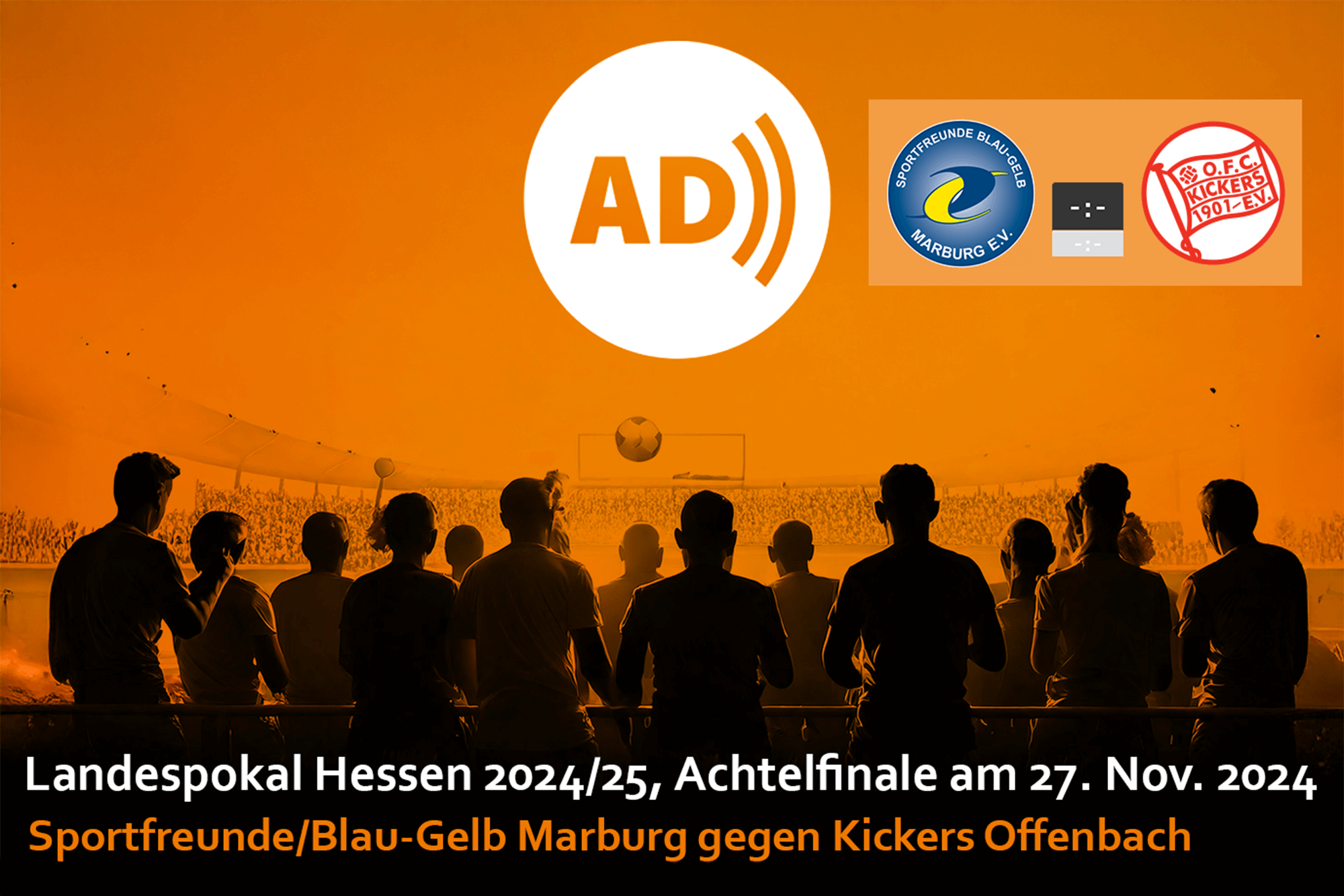 Hessenpokal-Spiel gegen den OFC mit Blindenreportage<br />
